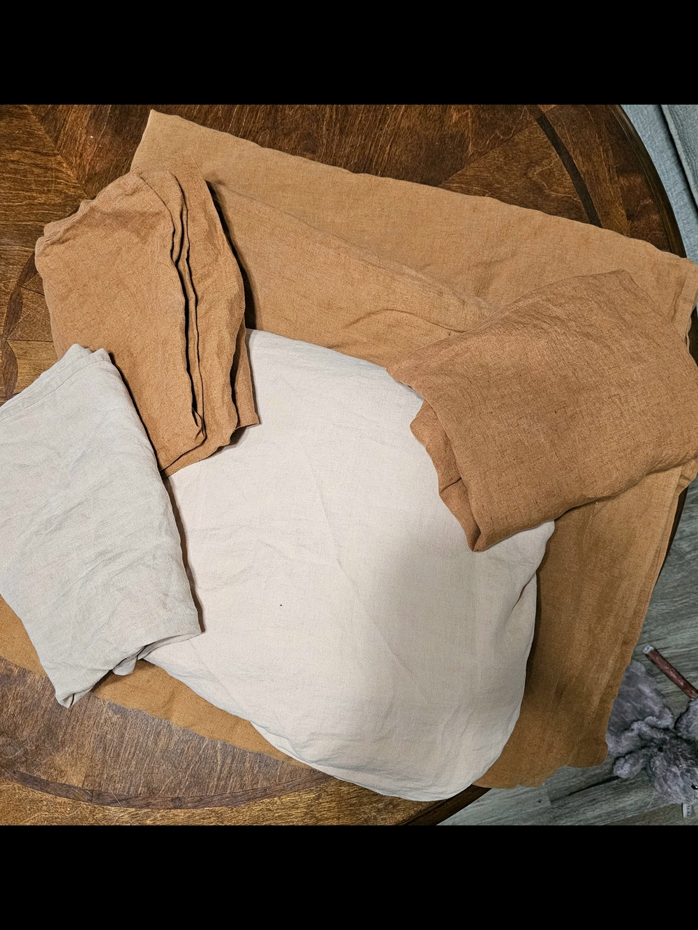 100% Linen Set King Duvet/3 Pillow Cases/1 Top Sheet - Picture 2 of 3